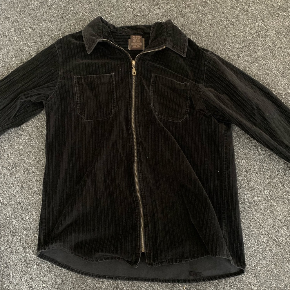 Black suede jacket